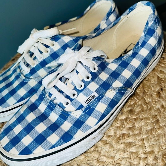 Vans Gingham Checked Lace Up Sneakers - Picture 3 of 7